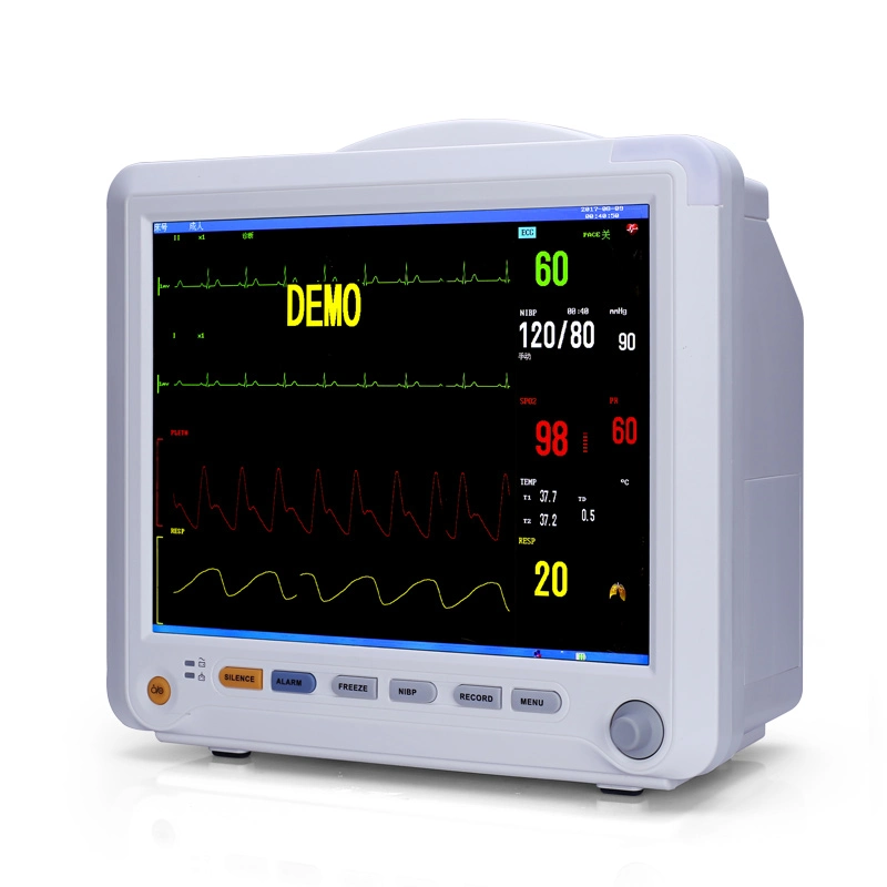 General Ward Tet LCD Color Display 12.1inch Cardiac Monitor ECG Vital Signs ICU Monitor Multi-Parameter Baby Monitor